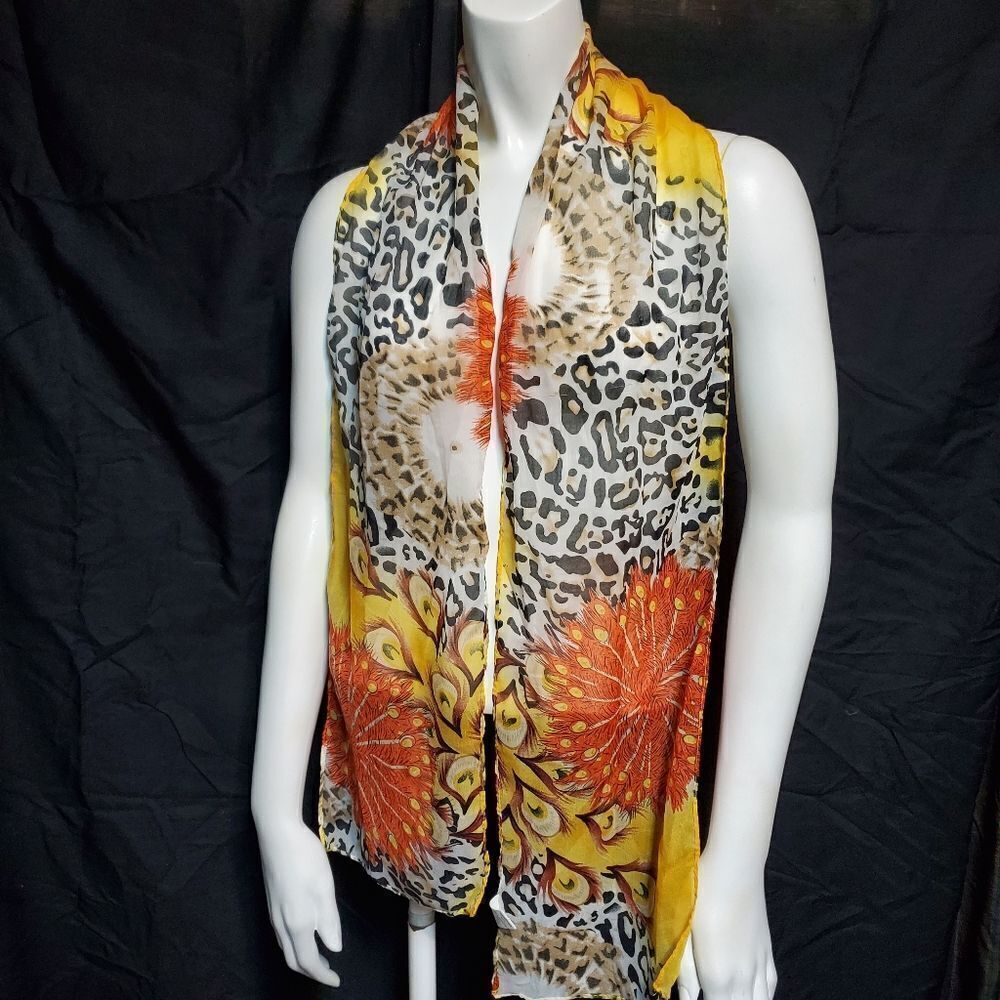 Ganz Animal Print Polyester Scarf - Picture 2 of 4